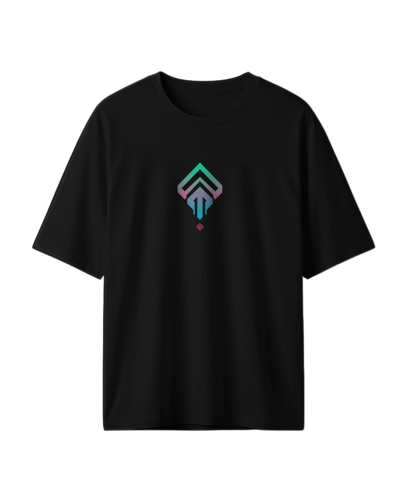 Futuristic Cyberpunk T-Shirt Design with Masked Figure
