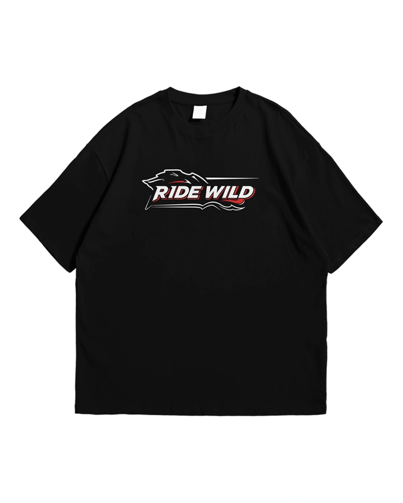 Jet ski rider extreme sports t-shirt design in black and red