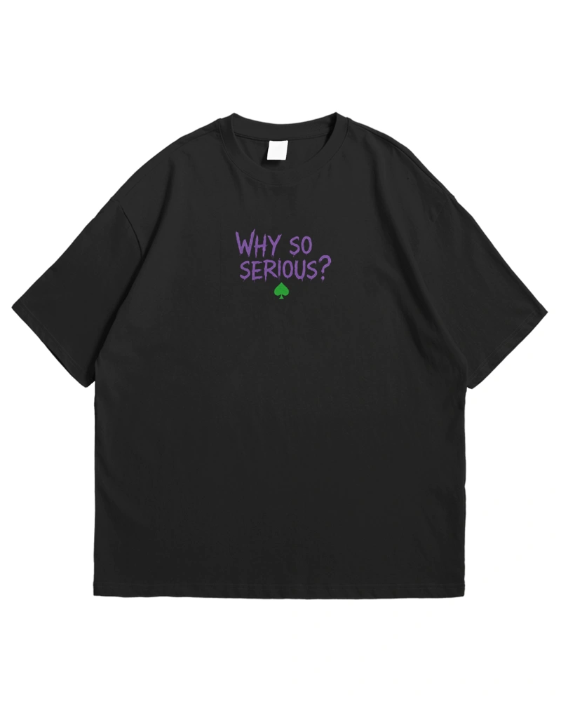 Joker VS Playing Card Design Oversized T-Shirt