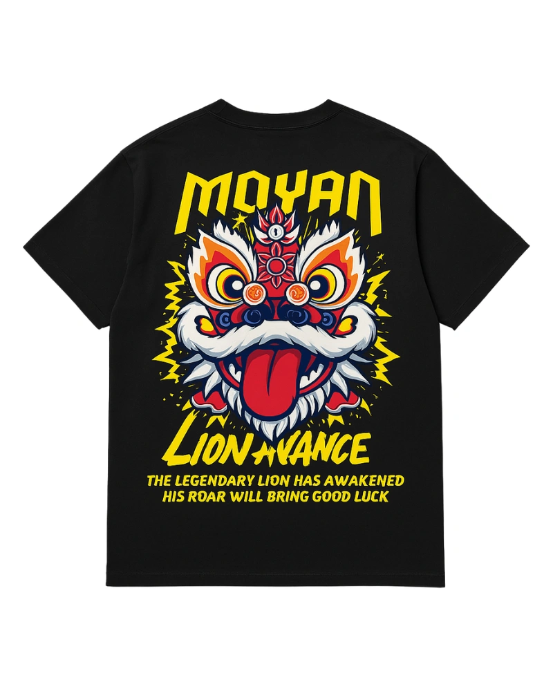 Mohan Lion Dance Oversized T-Shirt Design