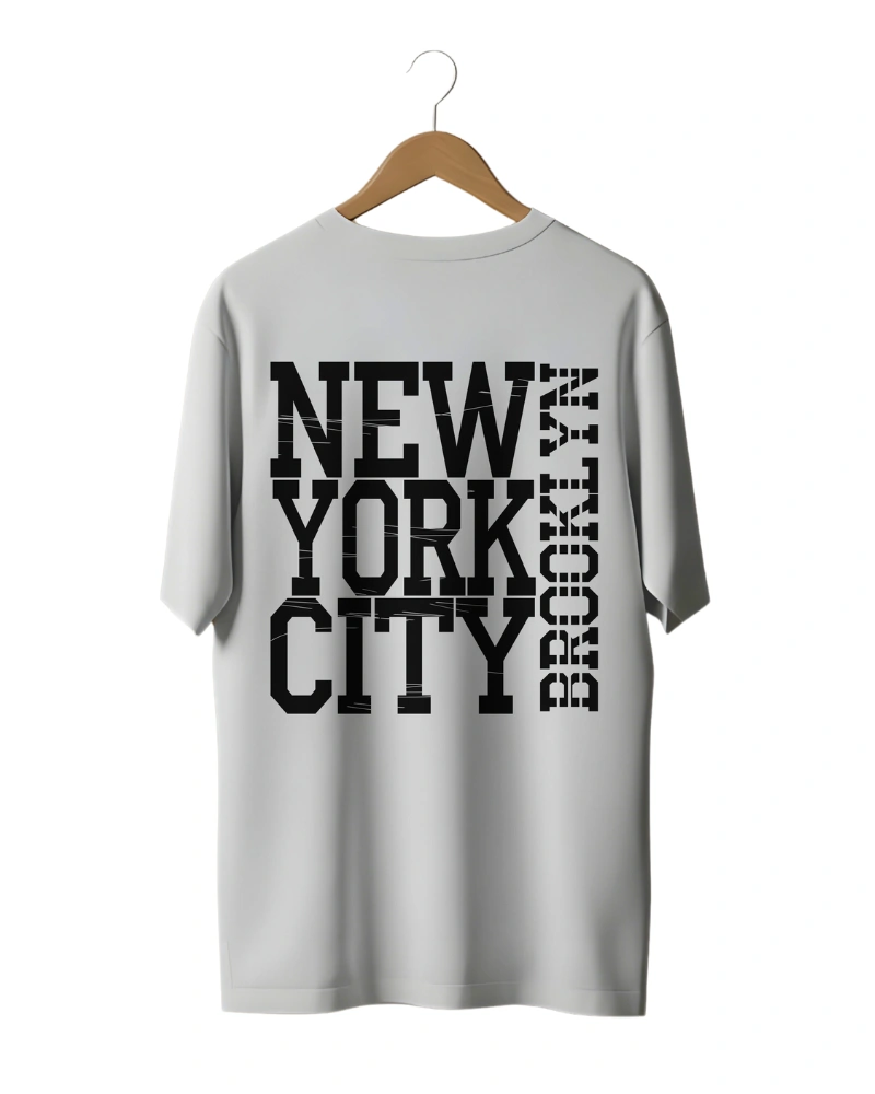 Urban New York City Brooklyn Oversized Graphic T-shirt